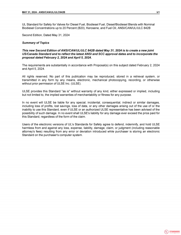 UL 842B PDF UL 842B PDF